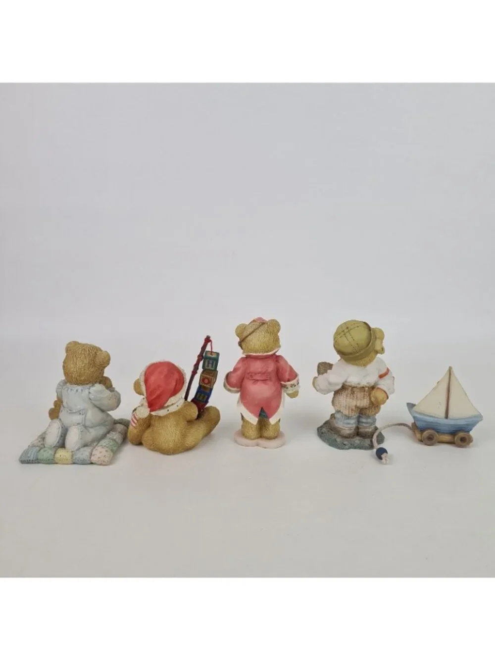 Set Of 5 Cherished Teddies Patrick Darrel Butch Holden 911410 Porcelain Figure